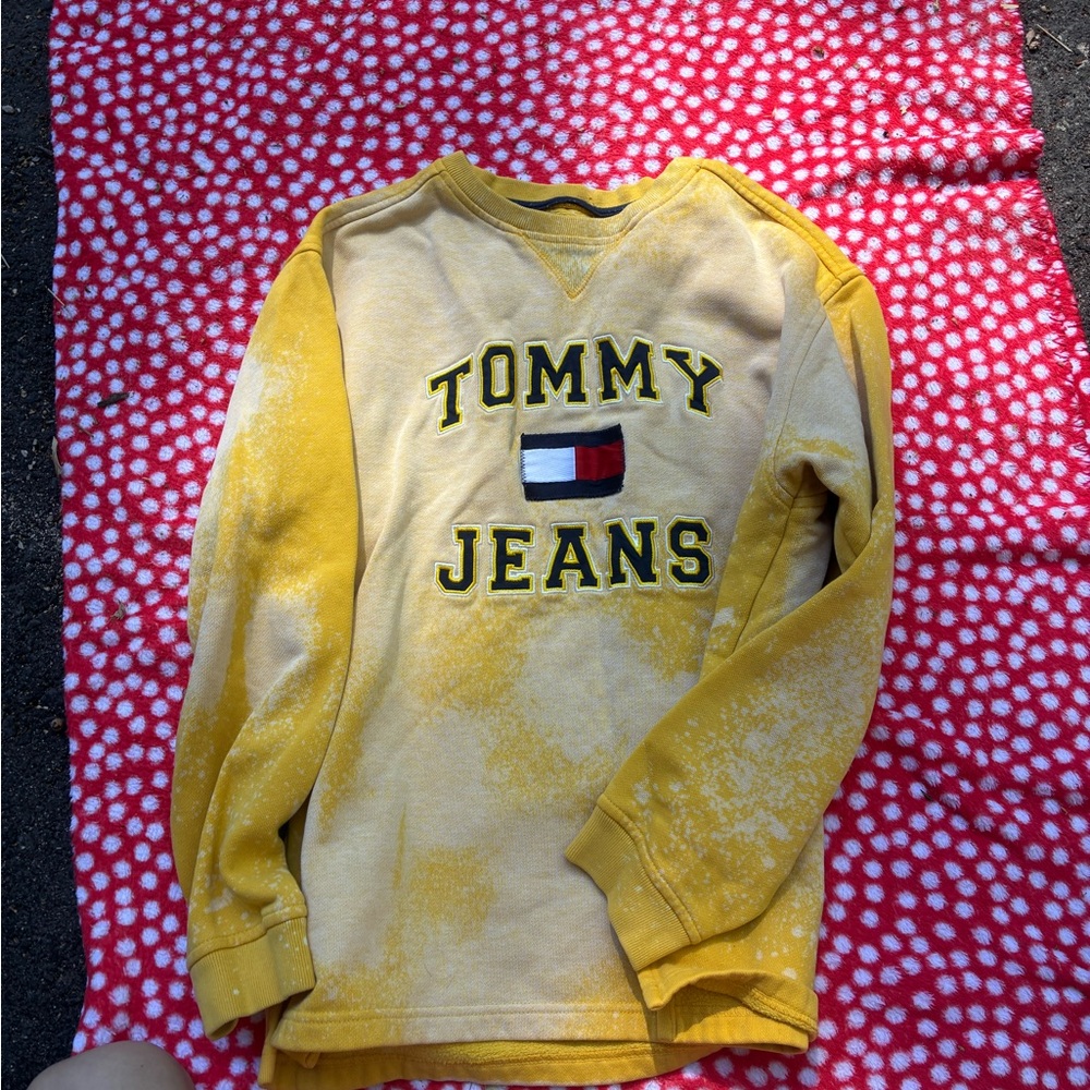 Tommy Hilfiger Yellow Crew Neck Sweater